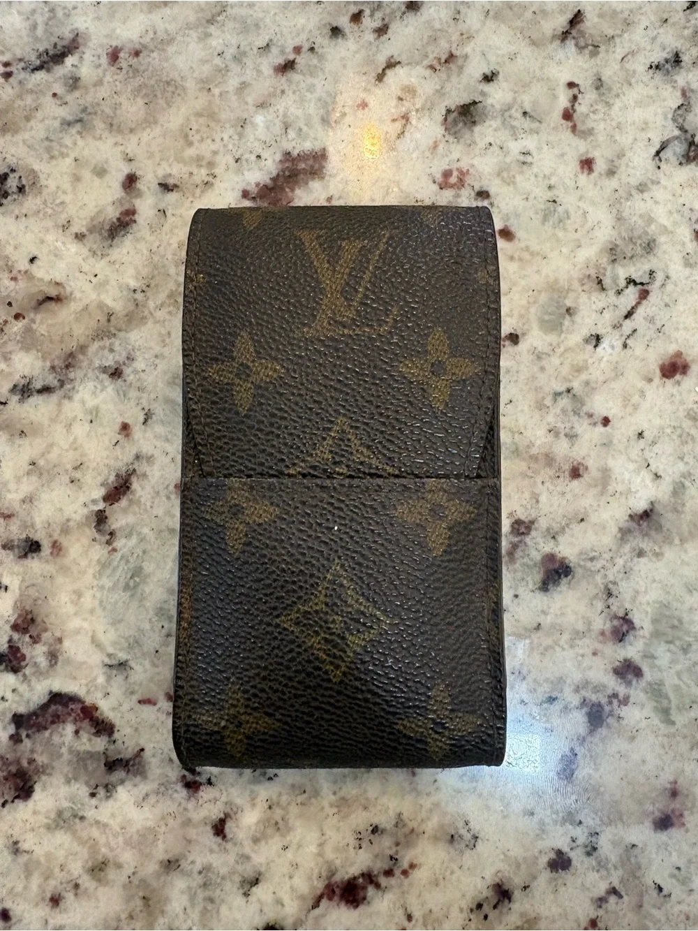 Louis Vuitton Brown Monogram Canvas Lip Gloss Case/Cigarette Case